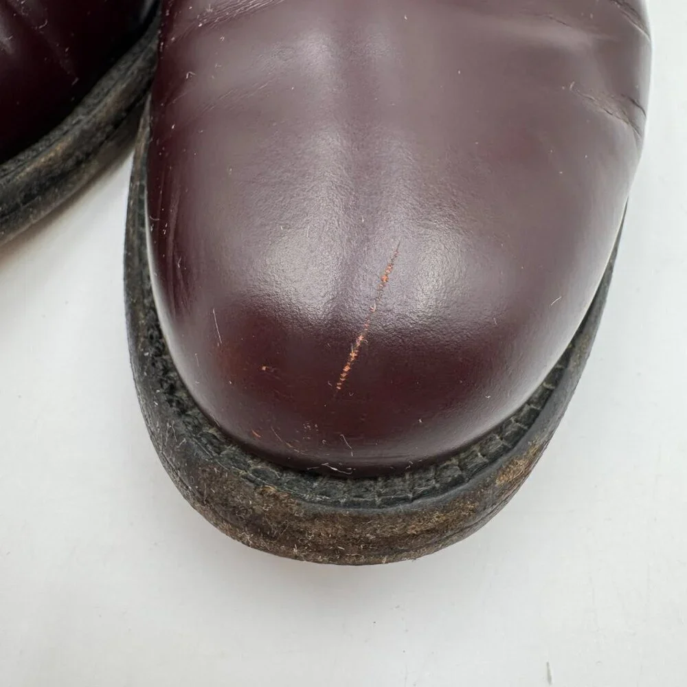 Allen Edmonds Polo Saddle Style Dress Shoes Mens Size 8D Black & Burgundy